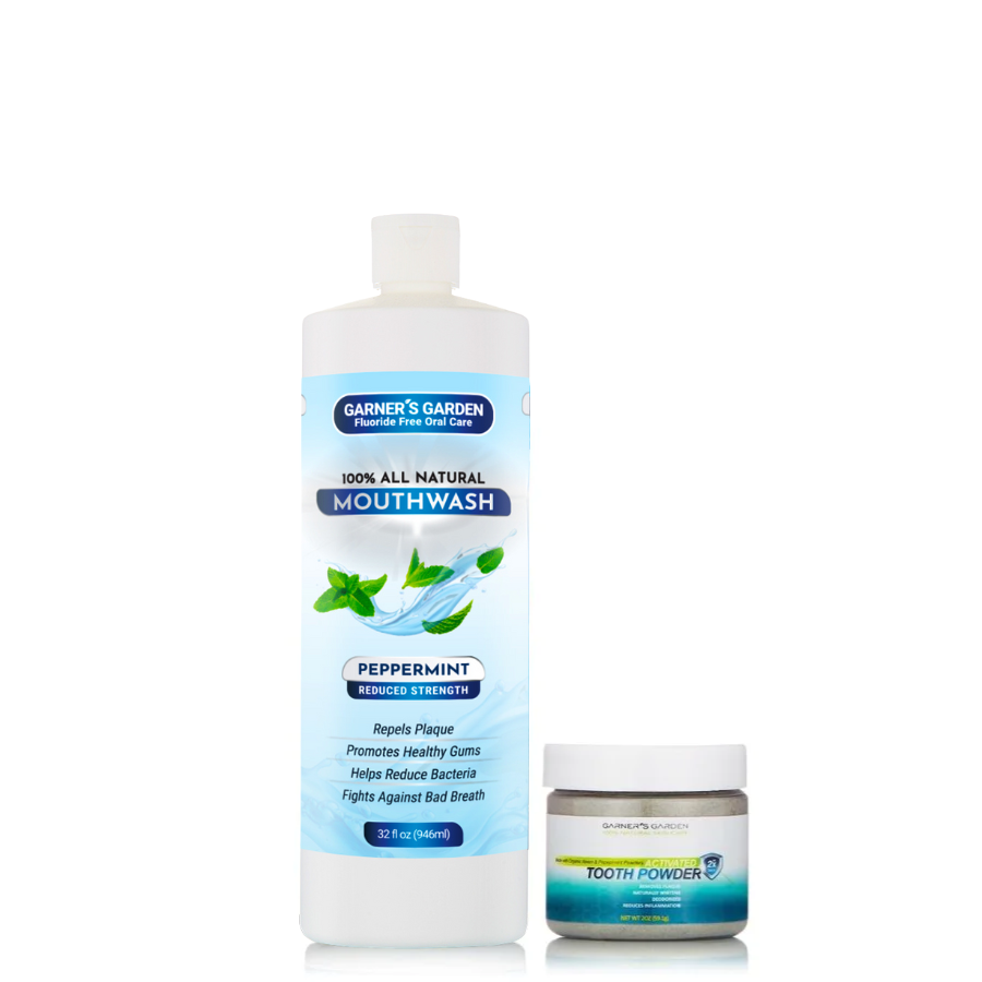 Natural Mouthwash and Tooth Powder
