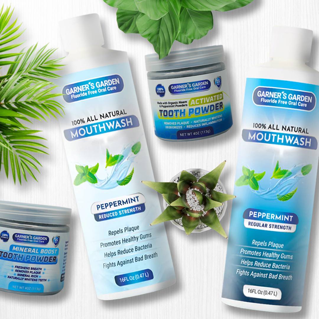 Natural Mouthwash and Tooth Powder
